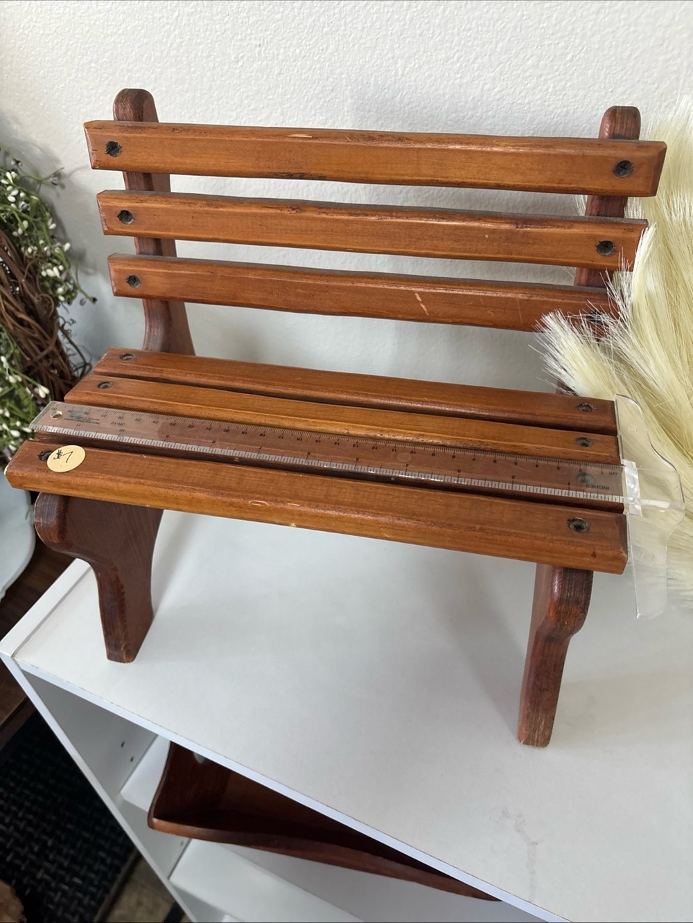 Wooden Decorative Bench Accent - Brown